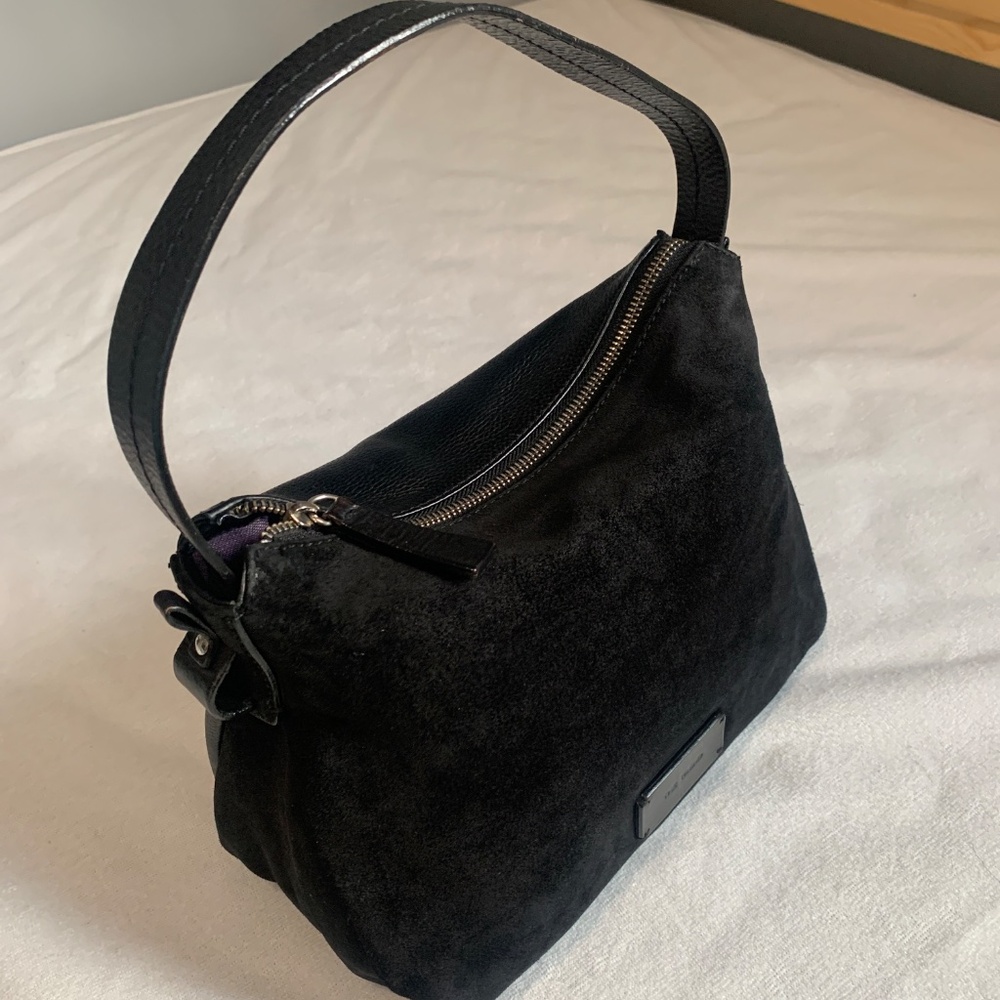 THE TREND Premium Leather Suede Bag – Black Luxury Craftmanship!